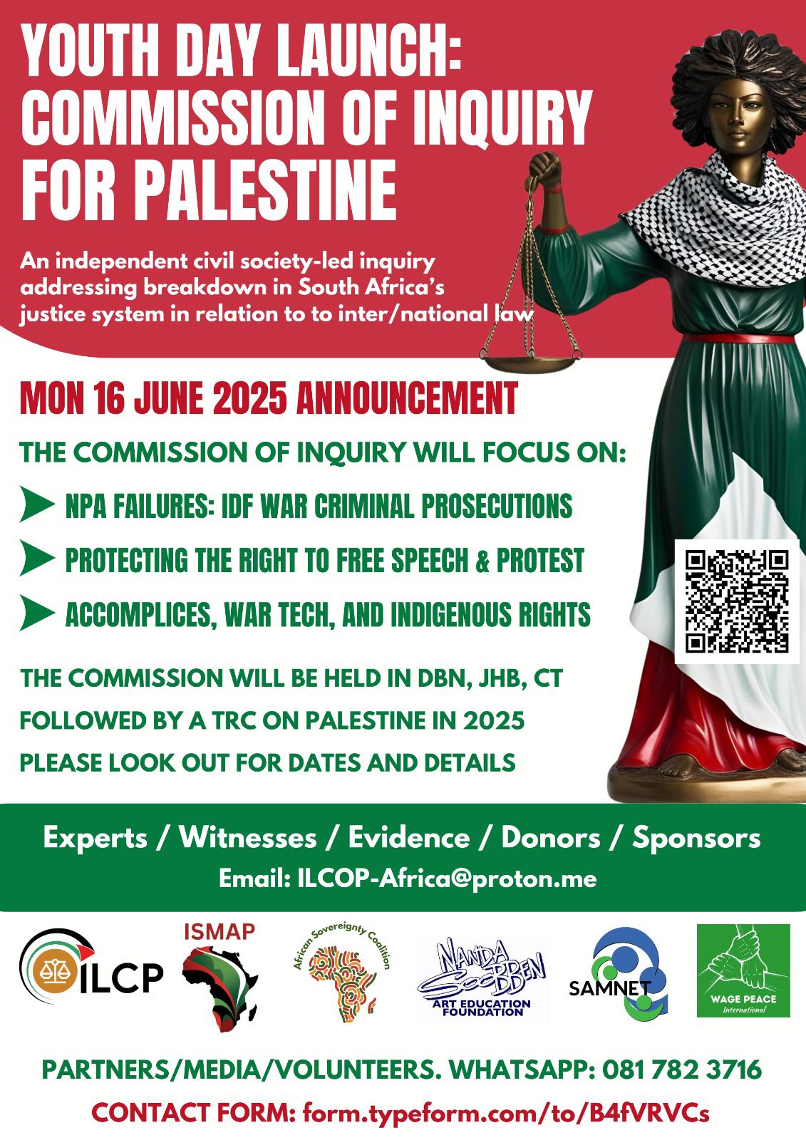 Youth Day 2025 | From Soweto to Gaza: Launching the Commission of Inquiry for Palestine